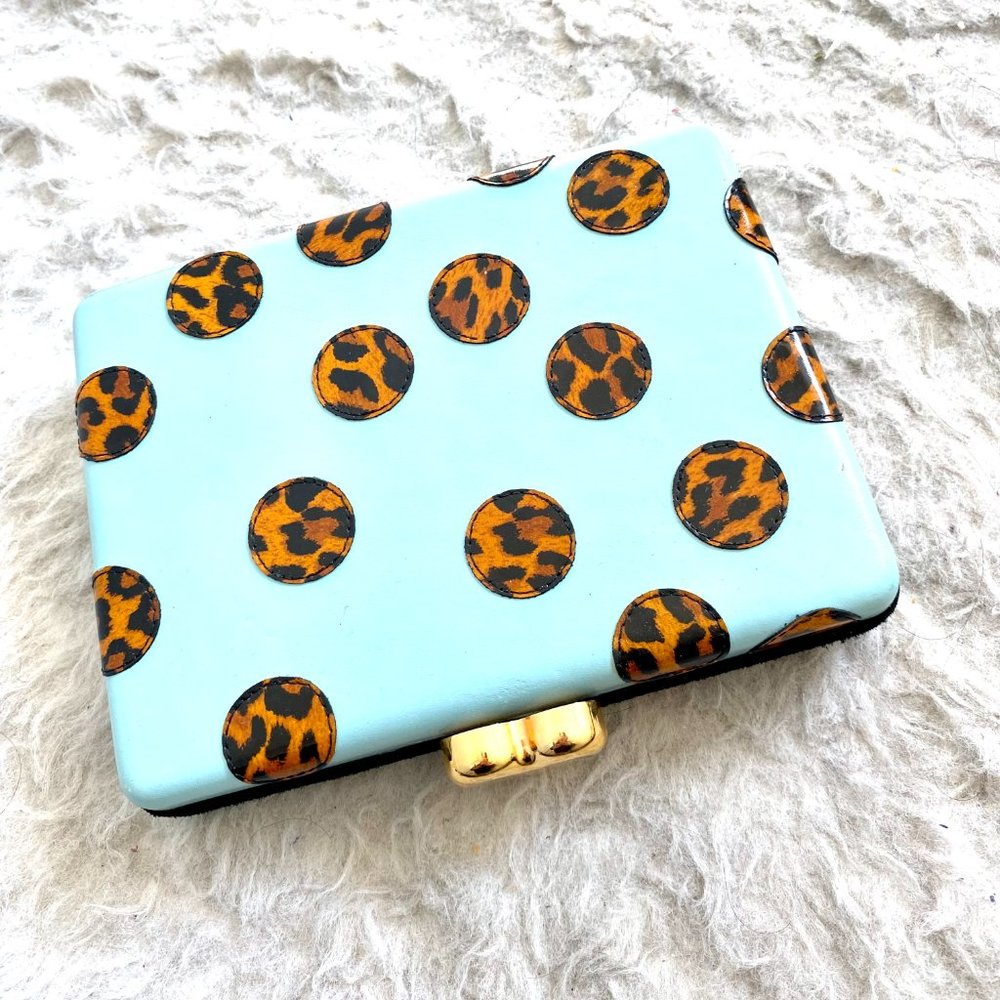 BUTRICH Beautiful Leather Clutch Polka Dots